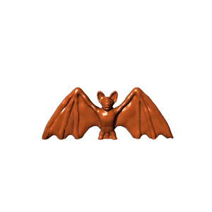 Bat chocolate design