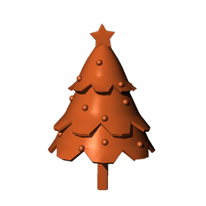 Christmas tree chocolate design