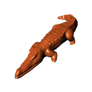 Crocodile chocolate design