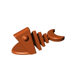 Fishbone chocolate design