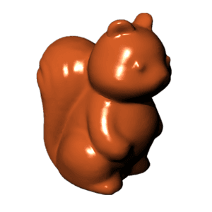 Squirrel chocolate design