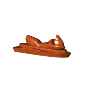 Motorboat chocolate design