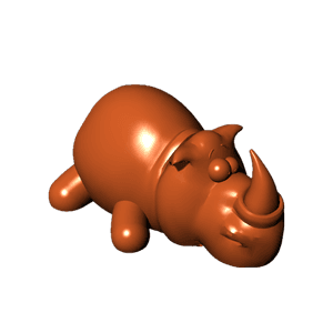 Rhino chocolate design