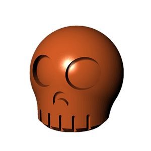 Skull chocolate design