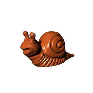 Snail chocolate design