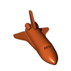 Space shuttle chocolate design