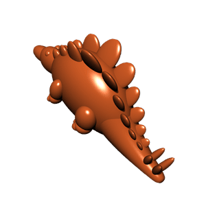 Spinosaurus chocolate design