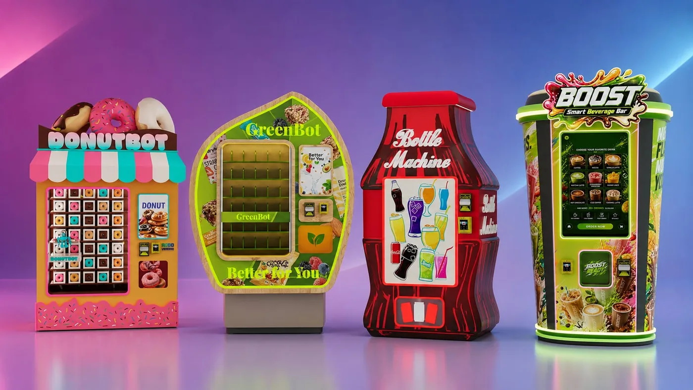 Futureino Automaten mit neuen Gehäusen auf bestehender Technik