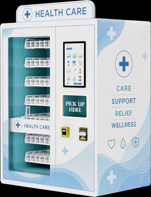 Máquina expendedora modelo AB, diseño farmacia 5