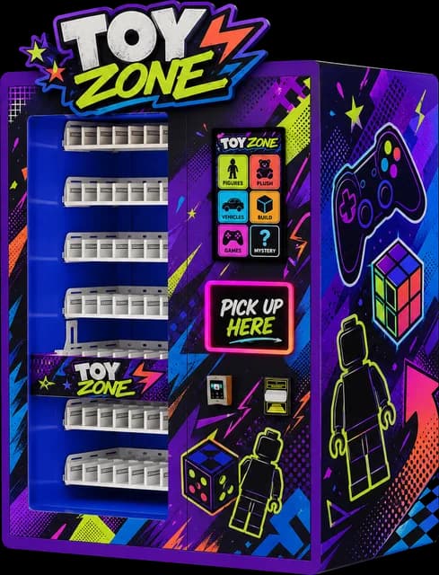 AB vending machine, Toys 6 design