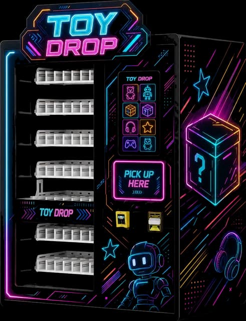 AB vending machine, Toys 7 design