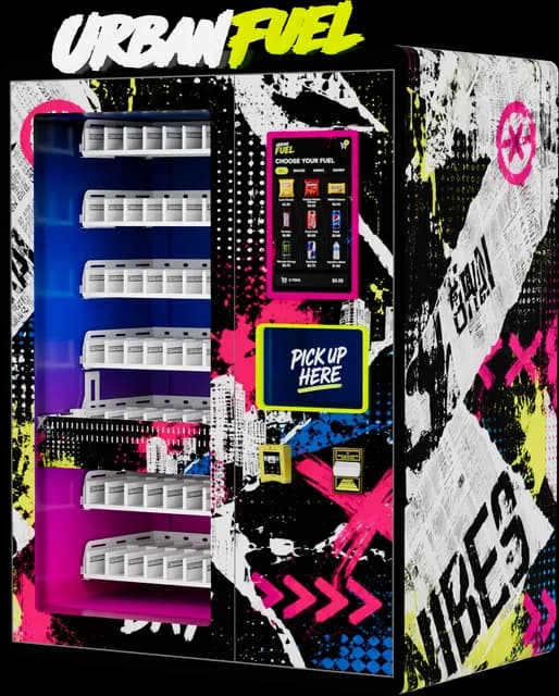 Máquina expendedora modelo AB, diseño snacks 2