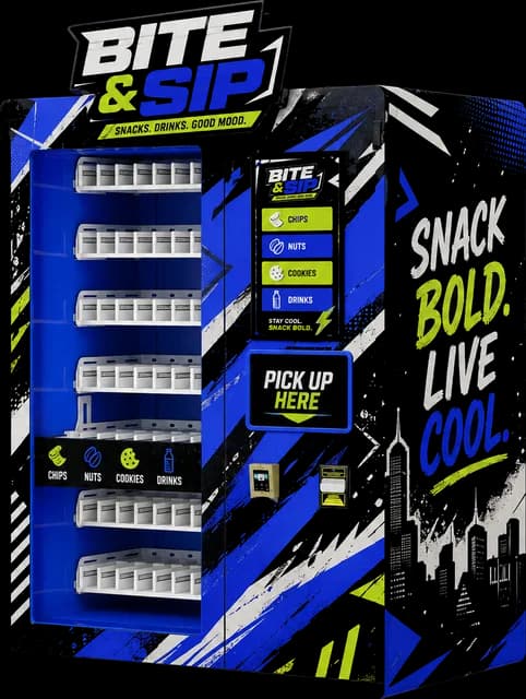AB vending machine, Urban Snacks 4 design