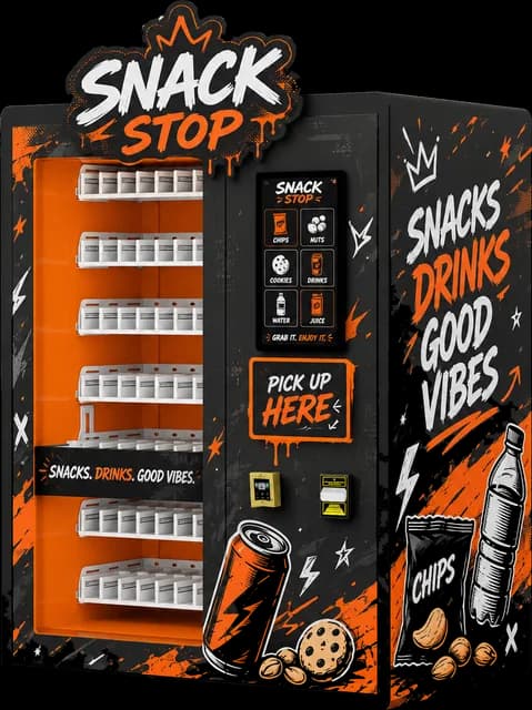 AB vending machine, Urban Snacks 5 design