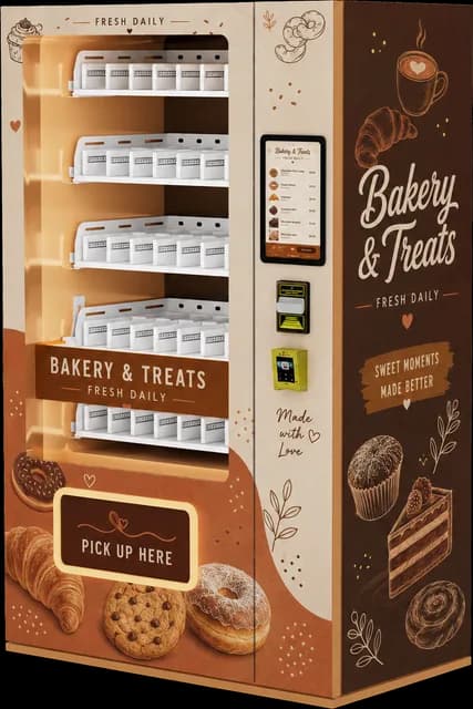 AM vending machine, Bakery 4 design