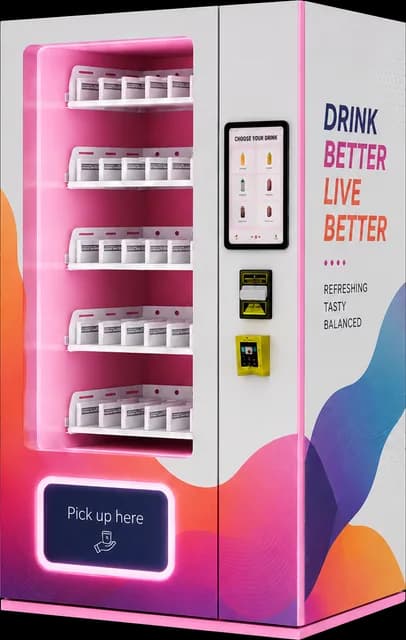AM vending machine, Beverages 1 design