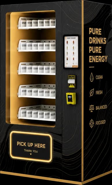 AM vending machine, Beverages 2 design