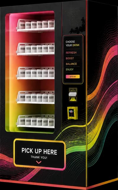 AM vending machine, Beverages 5 design