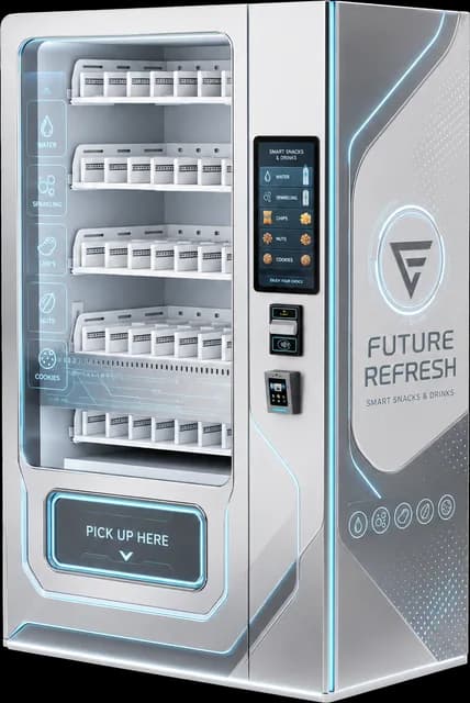 Máquina expendedora modelo AM, diseño snacks 1