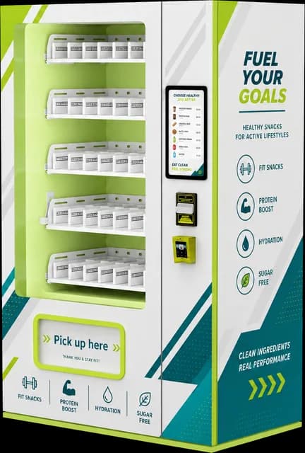 AM vending machine, Healthy & Fitness 2 design