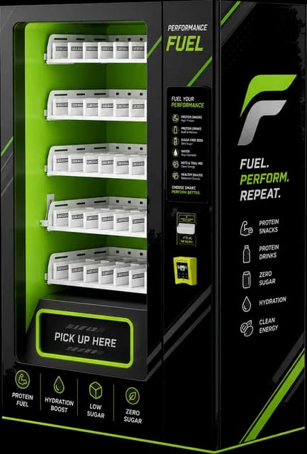 Máquina expendedora modelo AM, diseño saludable y fitness 4