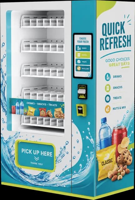 AM vending machine, Snacks 3 design