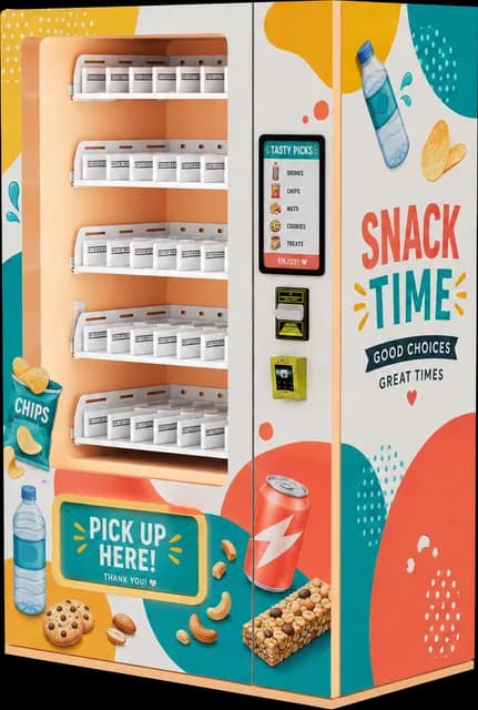 AM vending machine, Snacks 4 design