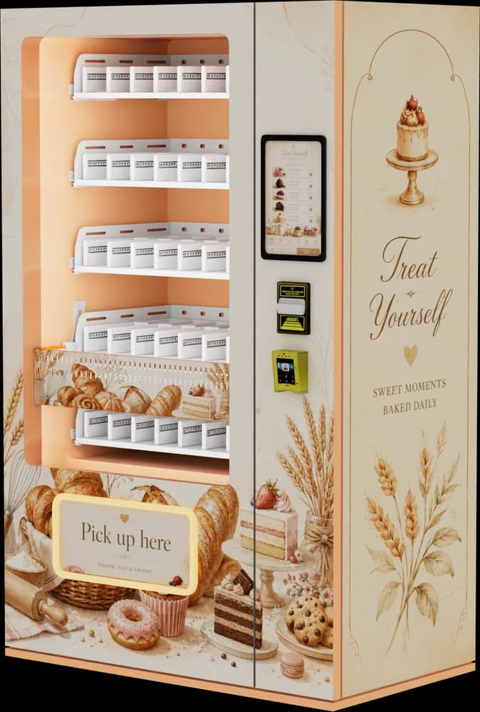 AM vending machine, bakery design