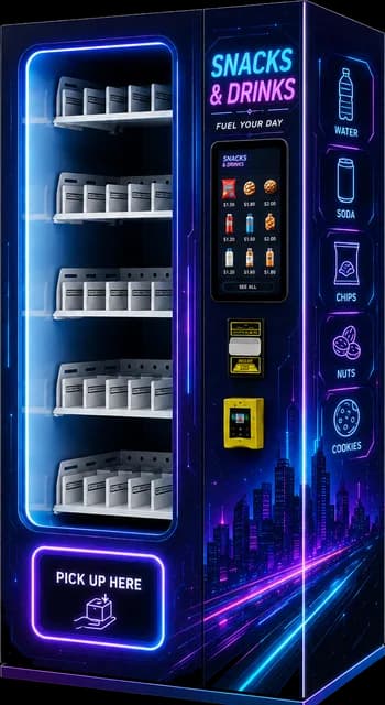 AS vending machine, Futuristic 1 design