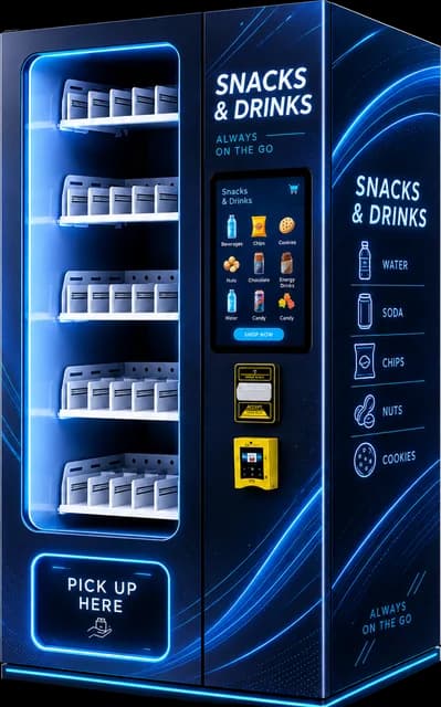 AS vending machine, Futuristic 3 design