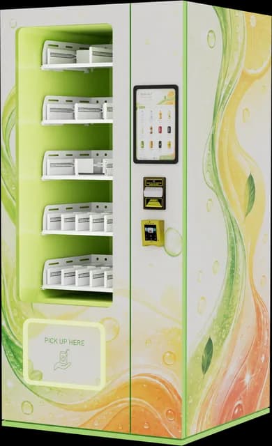 AS vending machine, Drinks design