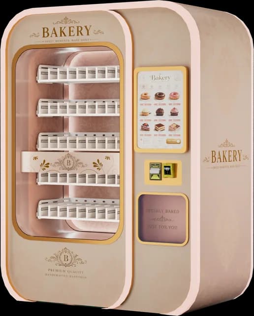 Máquina expendedora modelo LA, diseño panadería 2