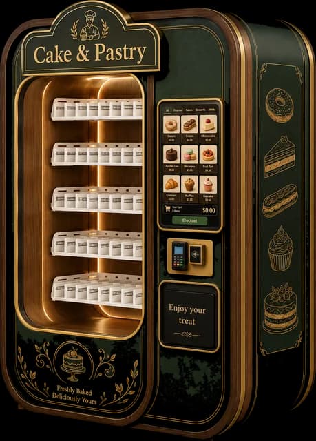 LA vending machine, Bakery 3 design