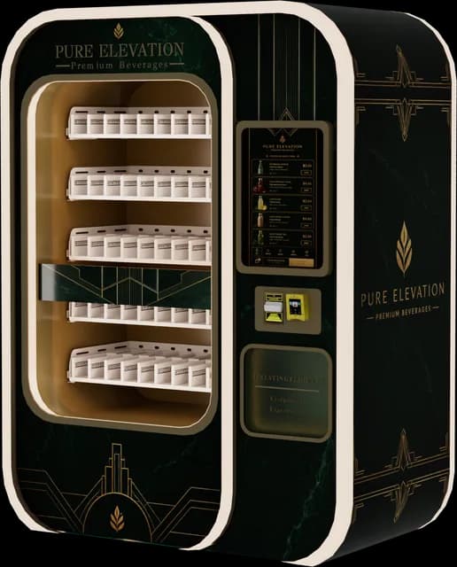 Máquina expendedora modelo LA, diseño bebidas 2