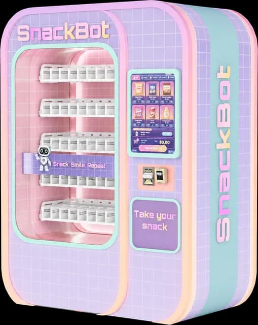 Máquina expendedora modelo LA, diseño snacks 2