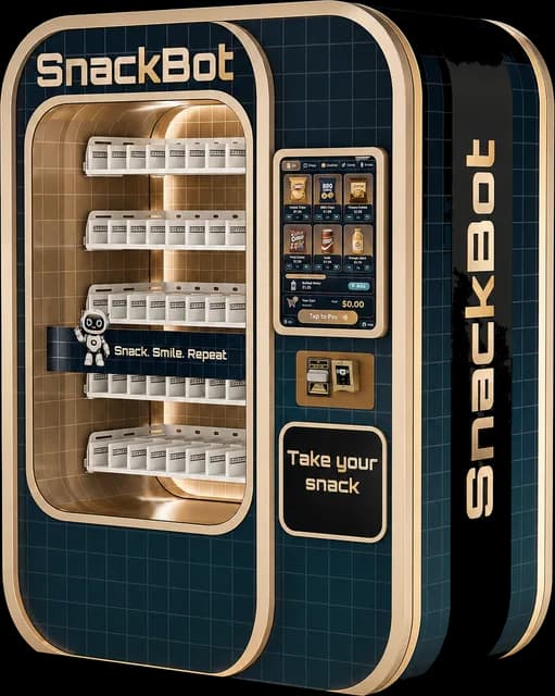 LA vending machine, SnackBot 3 design