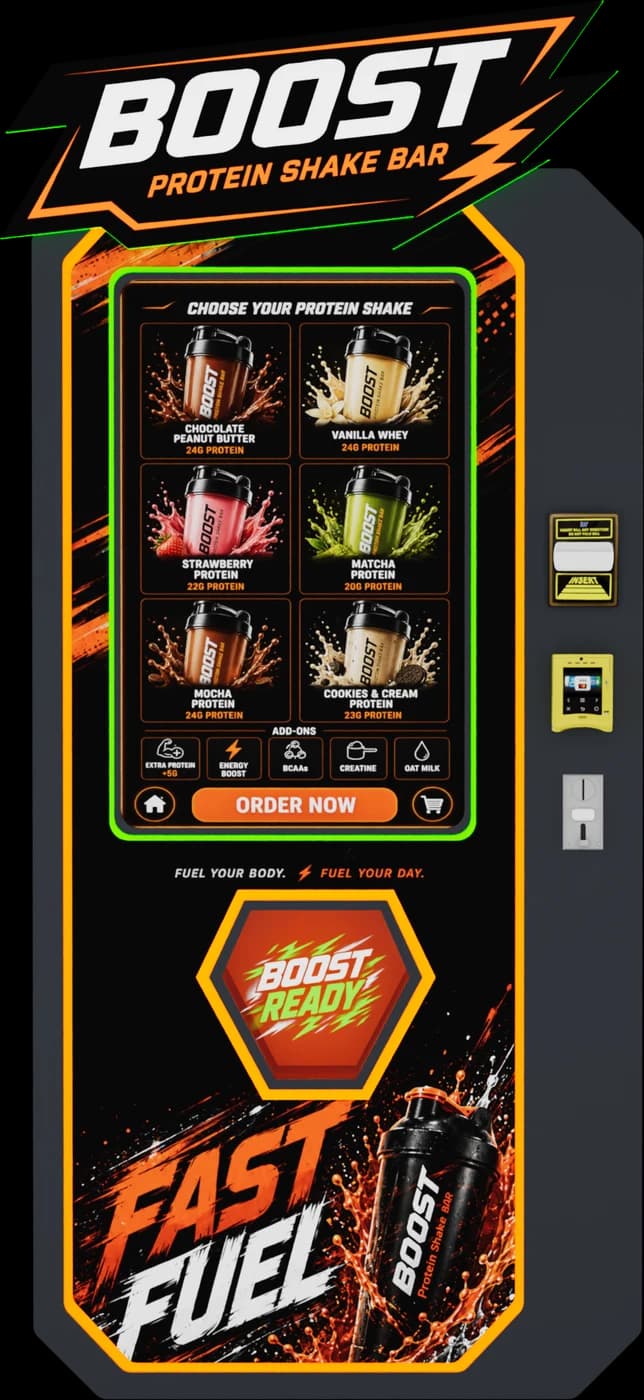 Protein Shake Vending Machine