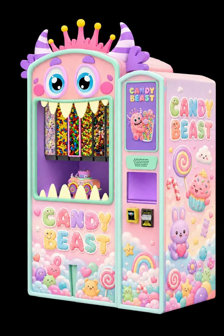Candy Beast in the Candy Pastel design