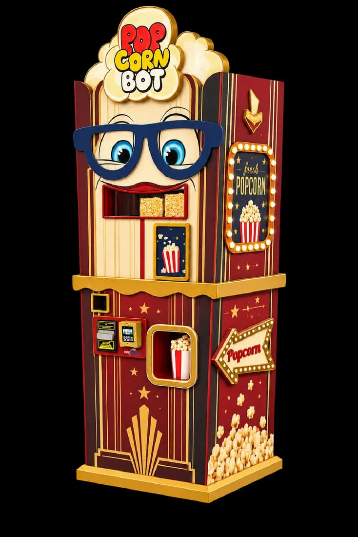 Popcorn Bot in the Classic Cinema design